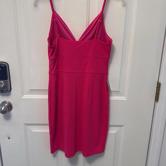 Pink Spaghetti Strap Mini Dress - Picture 2 of 6